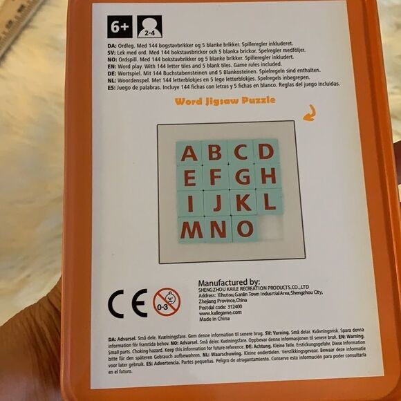 KAILE Scrabble tiles game.  2 in 1 educational game - Picture 3 of 7